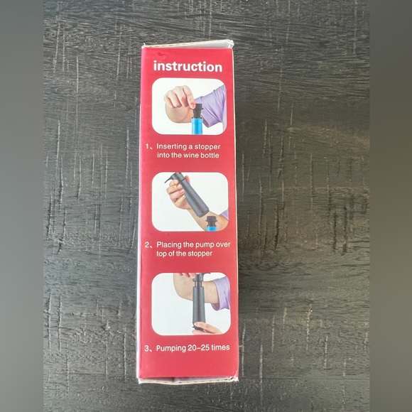 Rotor Vacuum Wine Pump with 4 Stoppers - Picture 8 of 9